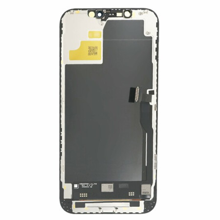 Ecran Compatibil cu iPhone 12 Pro Max, Hard OLED cu Touchscreen si Rama, Black