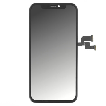 Ecran Compatibil cu iPhone XS si Folie Adeziva, NCC Advanced In-Cell cu Touchscreen si Rama, Black