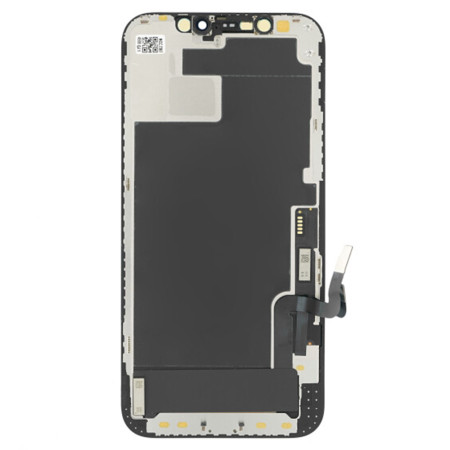 Ecran Compatibil cu iPhone 12 / 12 Pro si Folie Adeziva, NCC Prime In-Cell cu Touchscreen si Rama, Black