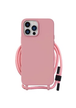 Husa pentru Honor X6 / X8 5G / 70 Lite - Techsuit Crossbody Lanyard - Pink