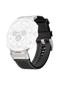 Curea pentru Samsung Galaxy Watch Ultra 47mm - Techsuit Watchband (W068) - Black / Silver