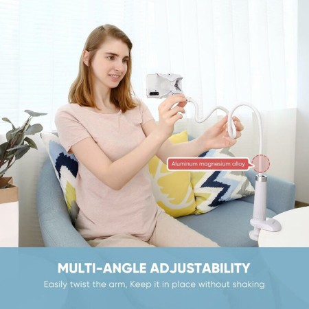 Ugreen - Desk Holder (30488) - for Phone 4 - 7.2", Flexible, 120cm - White