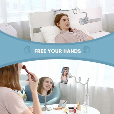 Ugreen - Desk Holder (30488) - for Phone 4 - 7.2", Flexible, 120cm - White