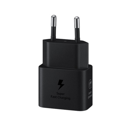 Incarcator Samsung Original T2510, EP-T2510XBEGEU, Type-C 25W, Incarcare Rapida cu Cablu USB-C, Negru