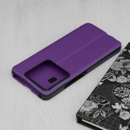 Husa Tip Carte pentru Xiaomi 14T Pro - Stand View - Piele Eco, Purple