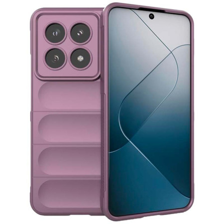 Husa Antisoc pentru Xiaomi 14T - Margini Anti-Alunecare - Shield - Purple