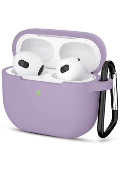 Husa de protectie compatibila Apple AirPods 3, Smooth Ultrathin Material, Purple