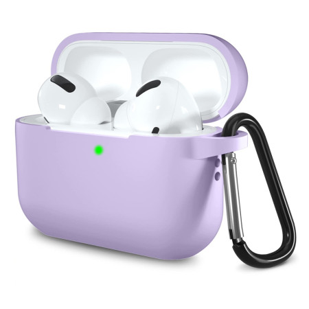 Husa de protectie compatibila Apple AirPods Pro 1 / 2, Smooth Material, Purple