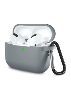 Husa de protectie compatibila Apple AirPods Pro 1 / 2, Smooth Ultrathin Material, Grey