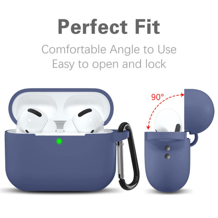 Husa de protectie compatibila Apple AirPods Pro 1 / 2, Smooth Ultrathin Material, Dark Green