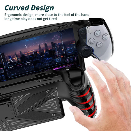 Husa pentru PlayStation Portal Remote Player Kickstand, Negru
