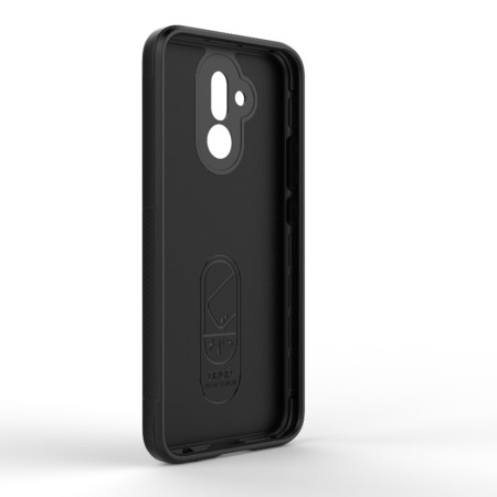 Husa pentru Huawei Mate 20 Lite, Antisoc, Margini Striatii, Magic Shield, Black