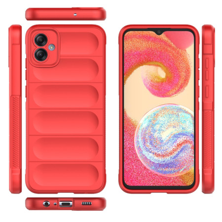 Husa pentru Samsung Galaxy A04e / M04, Antisoc, Margini Striatii, Magic Shield, Red