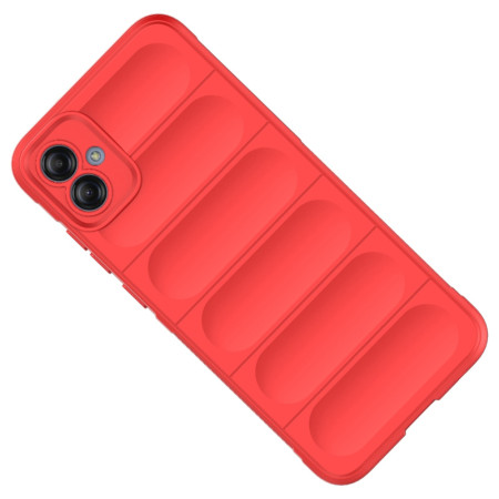 Husa pentru Samsung Galaxy A04e / M04, Antisoc, Margini Striatii, Magic Shield, Red