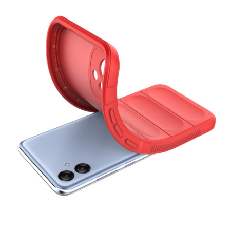 Husa pentru Samsung Galaxy A04e / M04, Antisoc, Margini Striatii, Magic Shield, Red