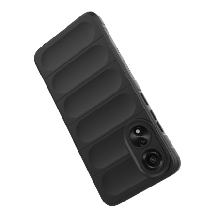Husa pentru Oppo A78 4G, Antisoc, Margini Striatii, Design Minimalist, Black