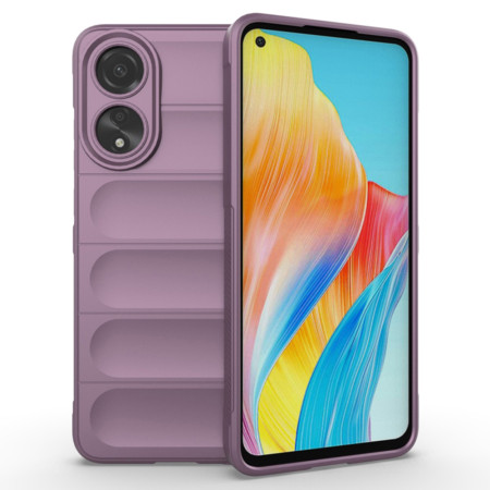 Husa pentru Oppo A78 4G, Antisoc, Margini Striatii, Design Minimalist, Purple