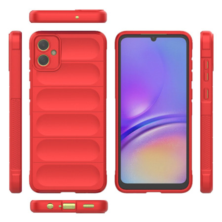 Husa pentru Samsung Galaxy A05, Antisoc, Margini Striatii, Design Minimalist, Red