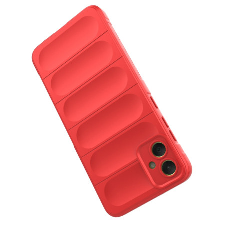 Husa pentru Samsung Galaxy A05, Antisoc, Margini Striatii, Design Minimalist, Red