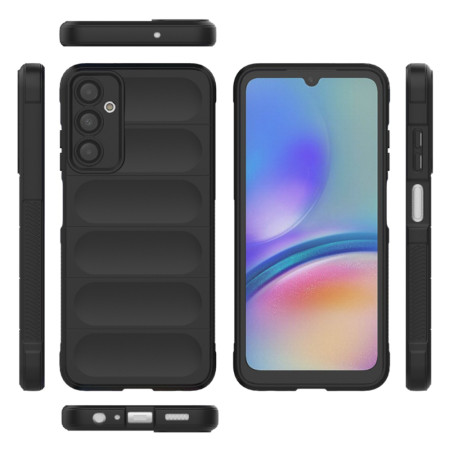 Husa pentru Samsung Galaxy A05s, Antisoc, Margini Striatii, Design Minimalist, Black