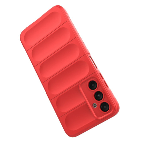 Husa pentru Samsung Galaxy A05s, Antisoc, Margini Striatii, Design Minimalist, Red