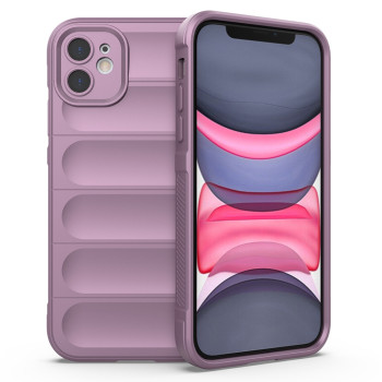 Husa pentru iPhone 11, Antisoc, Margini cu Striatii, Design Minimalist, Purple