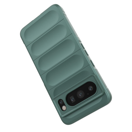Husa pentru Google Pixel 8 Pro, Antisoc, Margini cu Striatii, Design Minimalist, Green