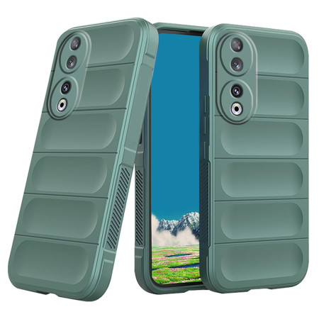 Husa pentru Honor 90, Antisoc, Margini cu Striatii, Design Minimalist, Green