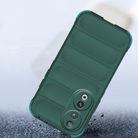 Husa pentru Honor 90, Antisoc, Margini cu Striatii, Design Minimalist, Green
