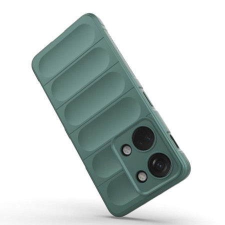 Husa pentru OnePlus Nord 3, Antisoc, Margini cu Striatii, Design Minimalist, Green