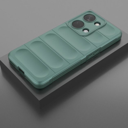 Husa pentru OnePlus Nord 3, Antisoc, Margini cu Striatii, Design Minimalist, Green