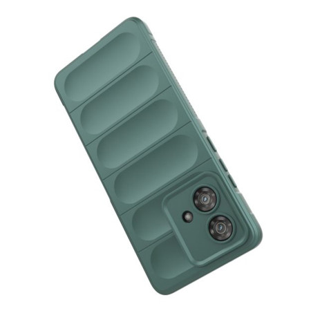 Husa pentru Motorola Edge 40 Neo, Antisoc, Margini cu Striatii, Design Minimalist, Green