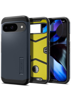 Husa pentru Google Pixel 9 / 9 Pro - Spigen Tough Armor - Metal Slate