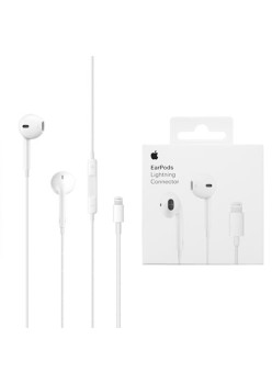 Casti cu Fir, Microfon si Mufa Lightning - Apple A1748 (MWTY3ZM/A) - White