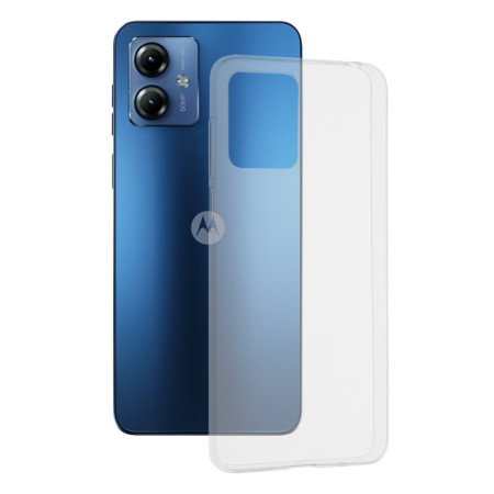 Husa Silicon compatibila Motorola Moto G14, Pastreaza Originalitatea, Transparent 