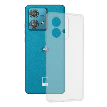 Husa Silicon compatibila Motorola Edge 40 Neo, Pastreaza Originalitatea, Transparent 