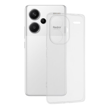 Husa Silicon compatibila Xiaomi Redmi Note 13 Pro Plus, Pastreaza Originalitatea, Transparent 