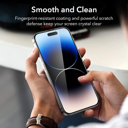 Folie pentru iPhone 14 Pro (set 2) - ESR Armorite Screen Protector - Black