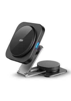 ESR - Premium Car Holder with Wireless Charging HaloLock (2B514) - Magnetic MagSafe for Tesla Models 3/Y/X/S Screen - Black