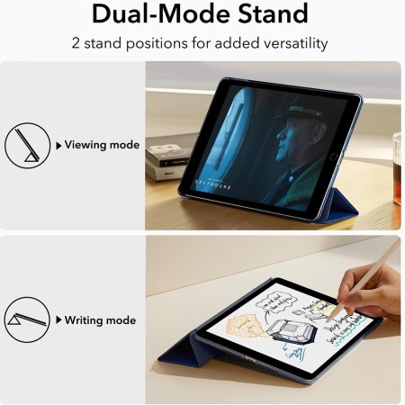Husa pentru iPad 10.2" (2019 / 2020 / 2021) - ESR Ascend Trifold - Navy Blue
