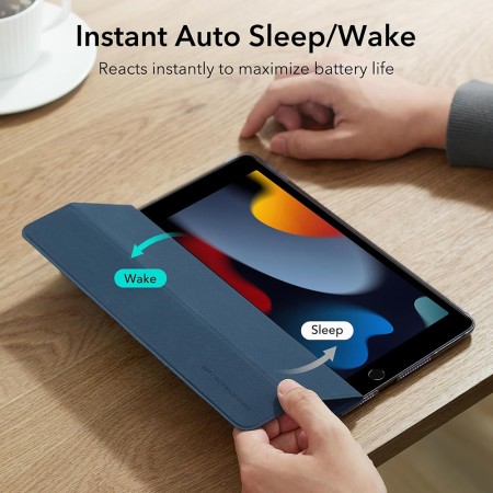 Husa pentru iPad 10.2" (2019 / 2020 / 2021) - ESR Ascend Trifold - Navy Blue