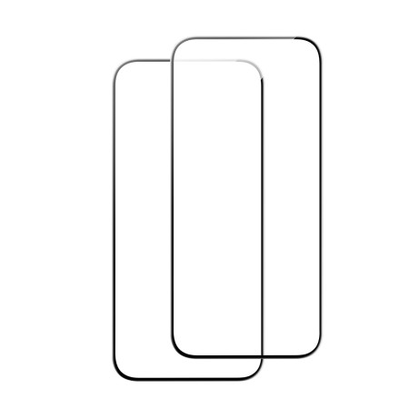 Folie pentru iPhone 15 set 2 buc ESR Tempered Glass, Black