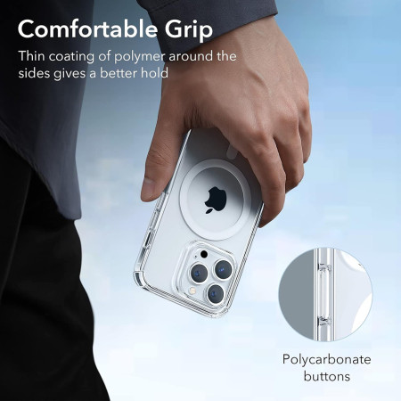 Husa telefon iPhone 14 Pro ESR Krystec HaloLock, Clear