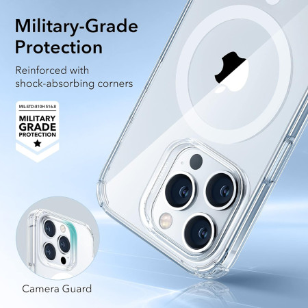 Husa telefon iPhone 14 Pro ESR Krystec HaloLock, Clear