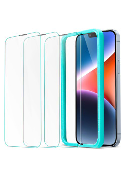 Folie pentru iPhone 13 / 13 Pro / 14 set 3 ESR Tempered Glass, Clear