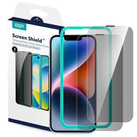 Folie pentru iPhone 13 Pro Max set 2 buc. ESR Tempered Glass, Privacy