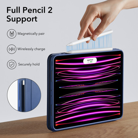 Husa tableta pentru iPad Pro 12.9 2021 / 2022 ESR Shift Magnetic, Blue