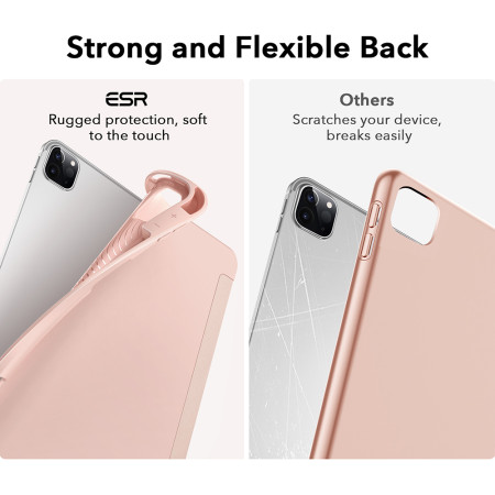 Husa pentru iPad Pro 11" 2021 ESR Rebound Pencil, Rose Gold