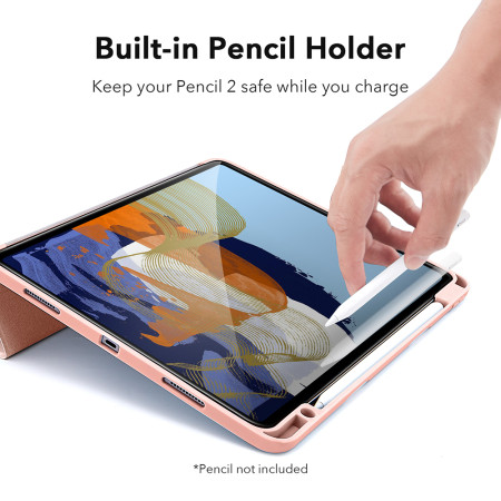 Husa pentru iPad Pro 11" 2021 ESR Rebound Pencil, Rose Gold