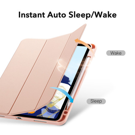 Husa pentru iPad Pro 11" 2021 ESR Rebound Pencil, Rose Gold